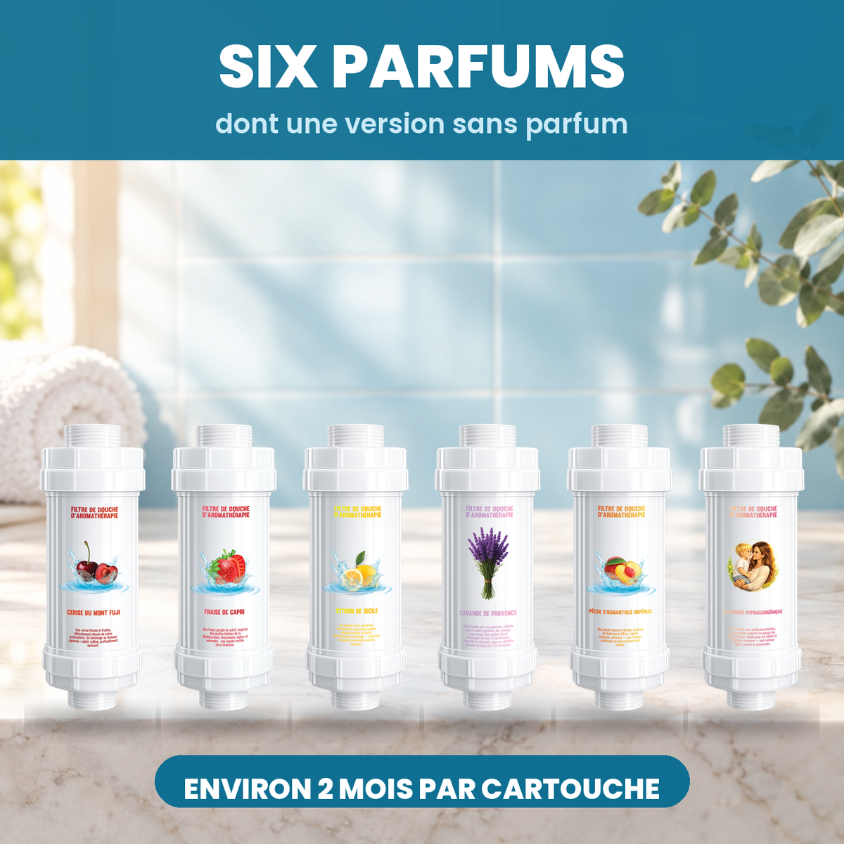Les six parfums MYSHOWR
